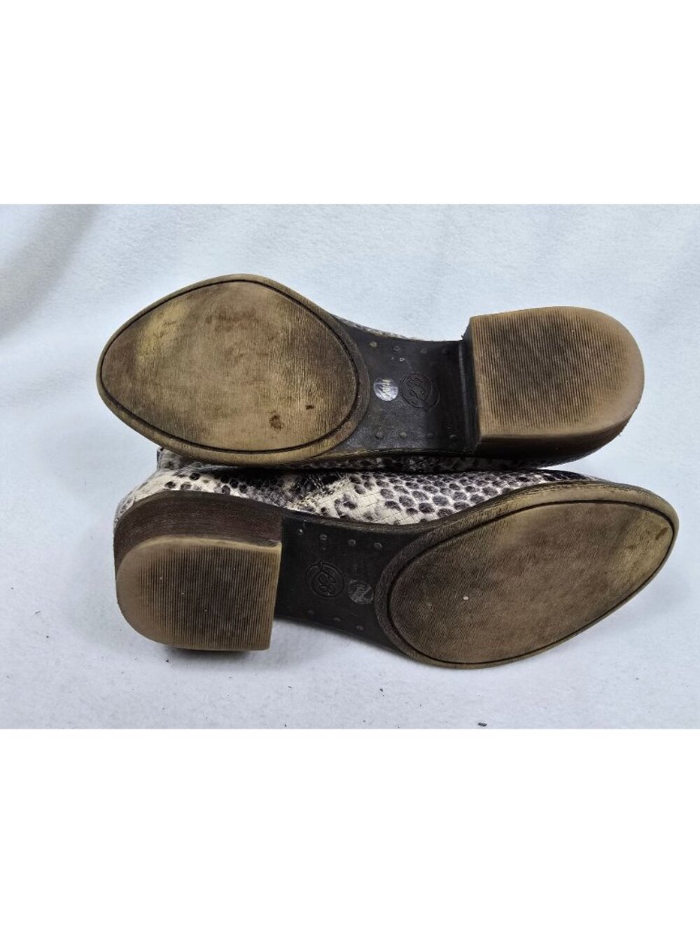 Lucky Brand Womens Size 10 Bartalino Snake Print Ankle Boots Zipper Closure - Picture 7 of 7